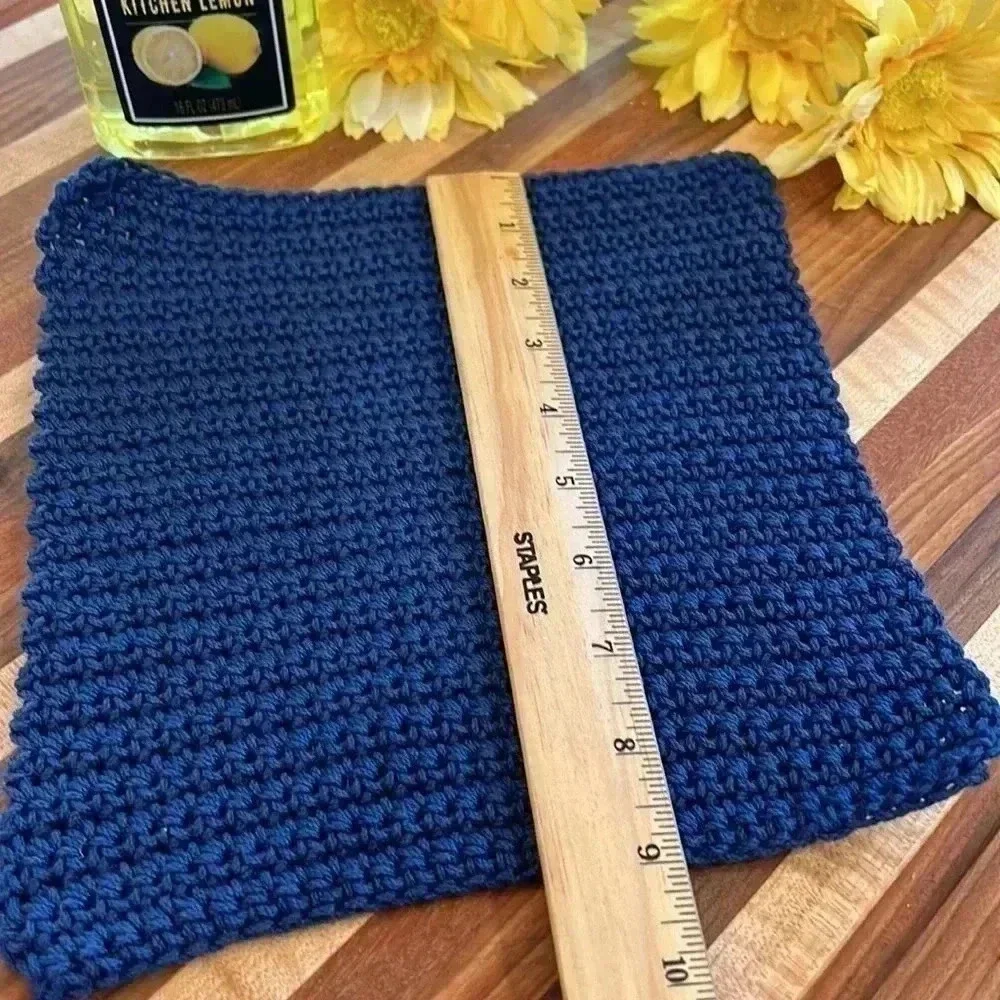 100% Cotton Handmade Washcloths - Set of 2